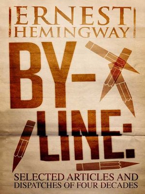 cover image of By-Line Ernest Hemingway